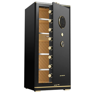 Caja Fuerte Personalizable de Acero con Cerradura Electrónica de Huella Dactilar y Contraseña, Versión Honor, Color Café Oscuro - Product Image 2