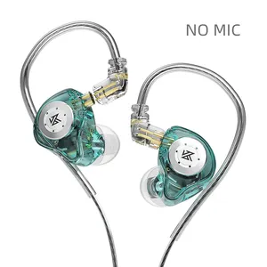 KZ EDX Pro earbud dinamis magnetis ganda, earbud dinamik ganda, monitor dalam telinga untuk penyanyi