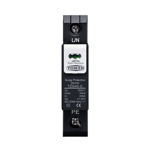 TOMZN TZG40-B/C/D 1P AC 275V 385V 420V Dispositivo di Protezione da Sovratensioni (SPD) a Schermatura 20kA 40kA 60kA Protezione da Fulmini T2 1.8kV - Product Image 6