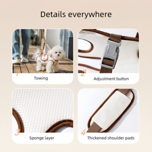 Pet Carriers Polyester Small <b>Dogs</b> Cats Luxury Fashion Warm Slings Backpacks Belt Closure Portable Crossbody Cartoon Shoulder - Product Image 6