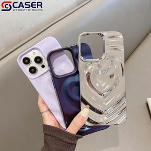 Rides Creative 3D Wave <span class=keywords><strong>Relief</strong></span> Heart Texture Soft Antidérapant Coques de Téléphone Portable pour iphone 17Air 17 16Promax 16plus 15 14 13 12 - Product Image 1