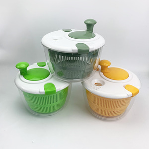 Con Quay Xà Lách Vận Hành Bằng Tay 2023 Rây Rửa Máy Sấy Rau Củ 5 L Dụng Cụ Làm Salad Nhà Bếp Có Bát - Product Image 6