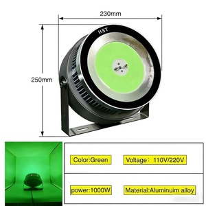 מנורת דיג LED בעלת דירוג IP68, 1000W, עם אור לבן, מחומר סגסוגת אלומיניום, טווח תאורה 150 מטר, ניתנת לעמעום, לשימוש בסירות ימיות - Product Image 3