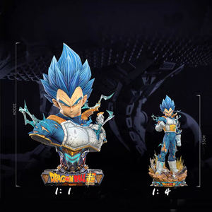 Precio de Fábrica MUSI, Busto de Vegeta 1/1, Figura de Anime Colorida en Fibra de Vidrio y Resina, Directamente del Fabricante - Product Image 6