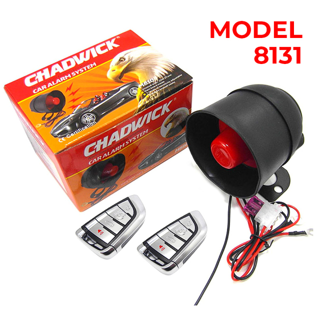 Universal 12V Car Alarm System One Way Burglar Alarm Vehicle Security Protection Car Alarm Device with 2 Remote Control