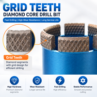 Foret diamanté à segment de grille de coupe stable Tengrui avec surface optimisée pour le perçage humide du béton, garantie 1 an