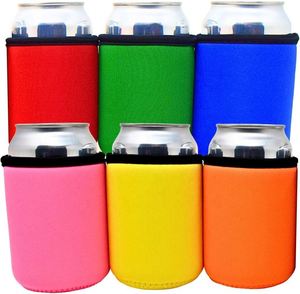 Premium Eco-Friendly Neoprene Beer Coolers 5mm Thick Can Sleeves with Stitched Closing Bottom Drink Can Coolers - Product Image 6