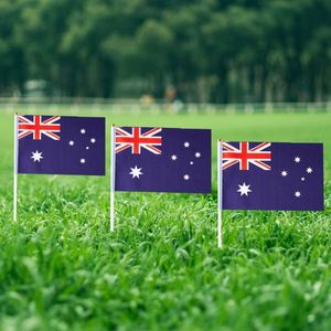 Wholesale Polyester Australian Small Miniature Stick <b>Flag</b> Australia Mini Hand Held <b>Flags</b> <b>Flag</b> - Product Image 5