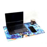 Tapis de jeu en caoutchouc pour jeux de société, jeux de cartes, jeux de cartes à collectionner, tapis de table, tapis de jeu Water Girl, boîte cadeau durable