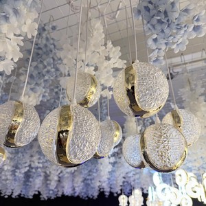 Lustre de mariage illuminé à 10 têtes, décoration de fête, ambiance <span class=keywords><strong>Oscar</strong></span>, salle de mariage, acrylique - Product Image 5