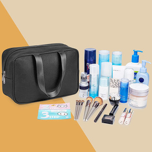 Bolsa Organizadora <span class=keywords><strong>de</strong></span> Cosméticos <span class=keywords><strong>de</strong></span> <span class=keywords><strong>Viaje</strong></span>, Impermeable, Portátil, con Cierre y Asa, Personalizable con Logotipo, para Hombres y Mujeres - Product Image 5