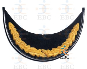 หมวกกันแดดปักมือลายใบโอ๊ค 3 มิติ ปักดิ้นทอง เป็นมิตรกับสิ่งแวดล้อม สำหรับกิจกรรมกลางแจ้ง ตกแต่งด้วยดิ้นทองและดิ้นเงิน ใช้ได้ทุกวันและงานปาร์ตี้ - Product Image 2