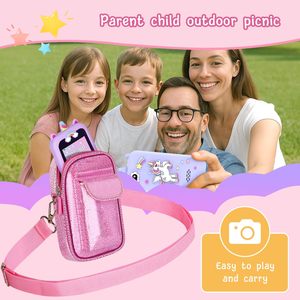 Sac double pour appareil photo, vidéo, MP3, jeux, téléphone portable, smartphone, jouet pour enfants - Product Image 4