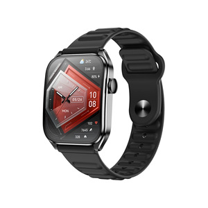 Cross-border New Square Silicone T2 Smart Watch for Call <b>Heart</b> Rate Monitoring Message Reminder Huaqiangbei Watch Factory <b>Heart</b> - Product Image 3