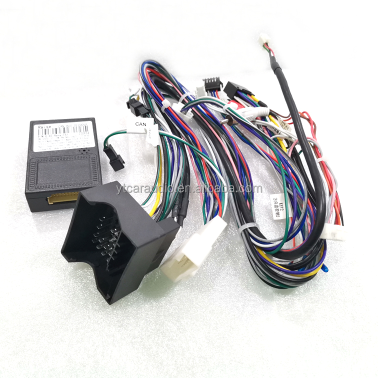 Car 16pin Audio Wiring Harness With Canbus Box for Renault Megane