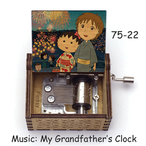 กล่องดนตรีไม้ลายการ์ตูนอะนิเมะชิบิมารุโกะจัง นาฬิกาของคุณปู่ ของขวัญไม่ซ้ำใคร ของขวัญส่วนตัว ของขวัญที่ดีที่สุดสำหรับคู่รักและเด็ก - Product Image 6