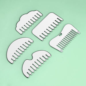 Catégorie de produit Peigne de massage Gua Sha en acier inoxydable 304 avec logo personnalisé Guasha de soins de santé en métal argenté pour la tête et le cuir chevelu - Product Image 3