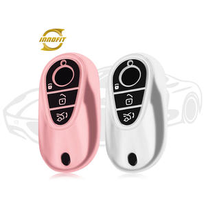 Innofit MEA1 Funda para <span class=keywords><strong>llave</strong></span> de coche Premium de TPU para <span class=keywords><strong>Mercedes</strong></span>-Benz <span class=keywords><strong>Clase</strong></span> <span class=keywords><strong>C</strong></span> 350eL 200L 260L Buen <span class=keywords><strong>precio</strong></span> resistente - Product Image 1