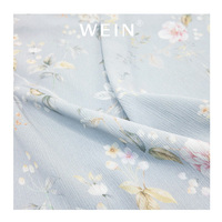 WI-B05 kein MOQ Großhandel Chiffon Stoff Crinkle Chiffon Stoff Druck Digitaldruck Blumen stoff für Kleid