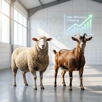 Aliment complémentaire multivitaminé pour moutons et chèvres - Stimulant de croissance et d'engraissement haute performance, riche en acides aminés et vitamines - 100g