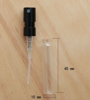 Sampel Gratis Botol Parfum Mini Kosong 1ml 1.5ml 2ml 2.5ml Tersedia, Dapat Diisi Ulang, Botol Semprot Kaca Mini