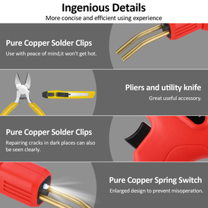 Pistolet de soudage pour soudures de voitures, outil de réparation de pare-chocs de <span class=keywords><strong>voiture</strong></span>, accessoires de <span class=keywords><strong>garage</strong></span>, machine à souder, soudeurs en plastique 50w - Product Image 4