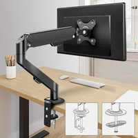 M5B Ressort à gaz à grand écran charge 2-9kg 17-34 pouces VESA 100*100mm Support de bras de moniteur unique adapté au bureau