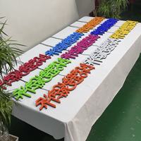 Enseigne en lettres acryliques avec design personnalisé, enseigne en acrylique LED couleur intégrale, enseigne en lettres lumineuses 3D, enseignes publicitaires