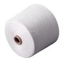 100% Ring Spun Eco-Friendly Polyester Yarn 20s/30s Short Fiber Melange Knitting Yarn for Socks Sewing Embroidery & Weaving