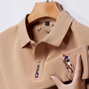 Camisa Multicolor Transpirable y Duradera con Bordado para Hombre, Manga Corta, Talla Grande, Holgada, para Hombres de Mediana Edad - Product Image 2
