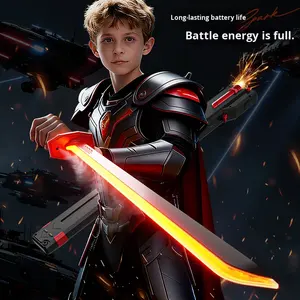 Boli scintilla spada Laser Spray Laser luci fluenti luci interstellari lama da battaglia Cosplay giocattolo di plastica per 14 + - Product Image 2