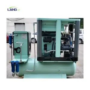 Langair 7.5kw 11kw 15kw Screw Air Compressor Include Air Dryer And Air Tank With 220V 415V 380V