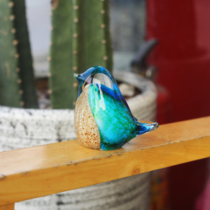 Oiseau en verre cristal coloré, 1 pièce, cadeaux de mariage pour la Souvenir, artisanat en cristal - Product Image 5