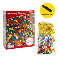 1000 Piezas de Bloques de Construcción, Juguetes Educativos para Niños, Juego de Construcción DIY, Juego de Ladrillos de Ciudad de 1000 Piezas, Compatible con las Principales Marcas