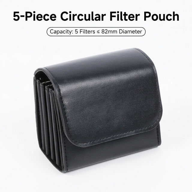 Custom Wholesale Luxury PU Leather Camera Lens Storage Bag for DSLR & Digital Cameras-High Quality Eco-Friendly Pouch