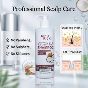 Shampooing Antichute Professionnel à Marque Blanche en Gros, Nettoyant en Profondeur, Contrôle du Sébum, à la Noix de Coco, <span class=keywords><strong>Sans</strong></span> Parabènes, Soin Capillaire Professionnel - Product Image 1