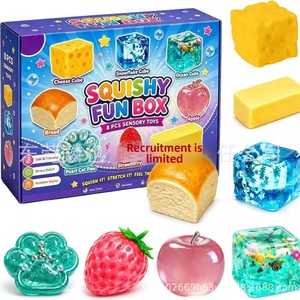 8-Piece Boxed Rubber Maltose Stress-Relief Squeeze Toy <b>Blind</b> Box Set - Product Image 2