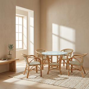 Juego de Comedor Bonica Bistro para Comedor o Muebles para el Hogar, Contemporáneo de Indonesia, Mesa y Sillas Modernas y Elegantes - Product Image 5
