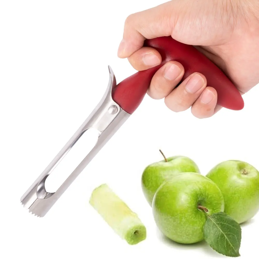Küchenhelfer-Werkzeuge Edelstahl-Apfelschneider Messer entfernte Kerne Schälmaschine Schneider Apfelschneider