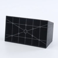 Pieds de meubles modernes en plastique PP noir, carrés, réglables, robustes, anti-corrosion, pour chambre à coucher, canapé, salon extérieur