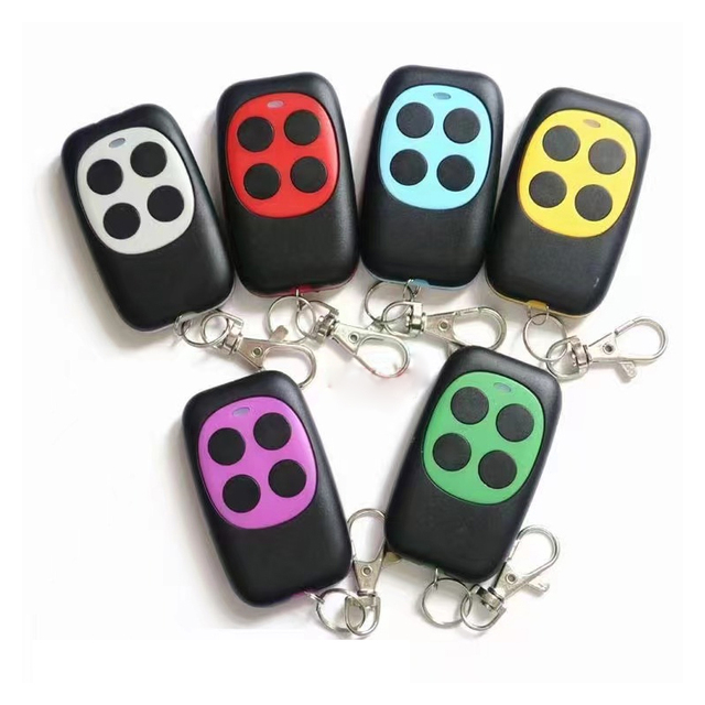 433Mhz 4-Channel Garage Door Remote Control Rolling/Fixed/Learning Code 100m Range for Garage Door Opener Alarm Made Plastic