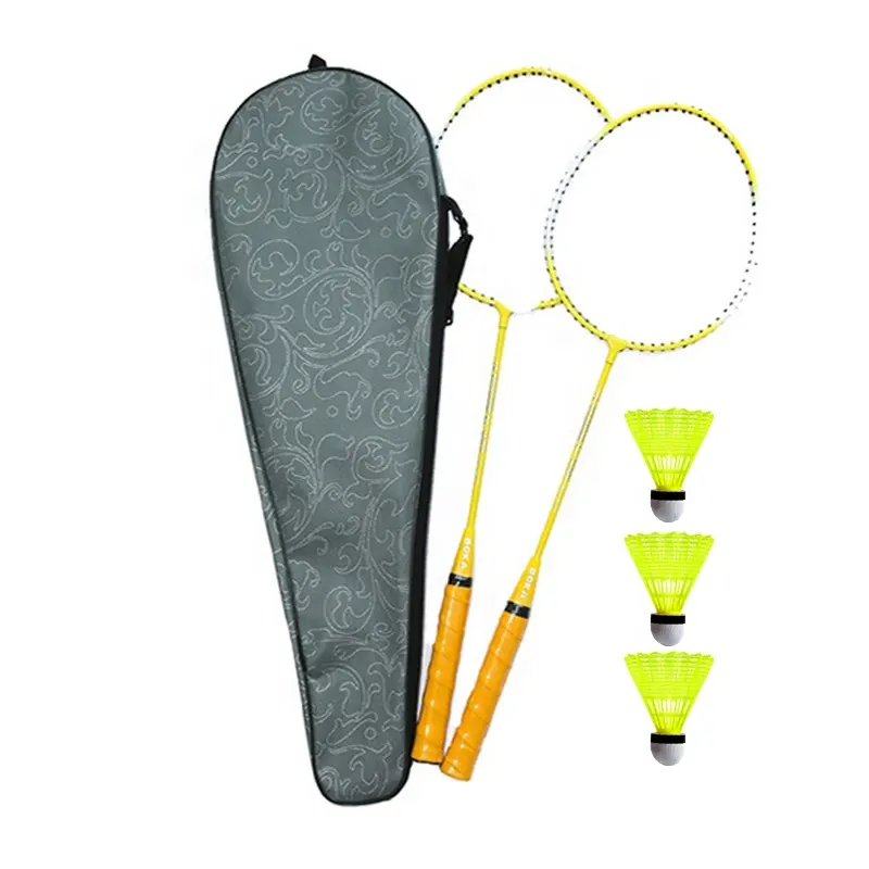 Hot sale badminton racket set paddle oem/odm nylon shuttlecock wholesale brand badminton racquet bat kit