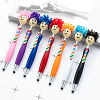 Cheap Doll Head Stylus Screen Bolígrafo Smiley Mop Topper Pen