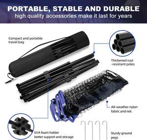 Reti da <span class=keywords><strong>Badminton</strong></span> portatili per sport all'aria aperta regolabili in <span class=keywords><strong>altezza</strong></span> per il Tennis <span class=keywords><strong>Badminton</strong></span> pallavolo - Product Image 2