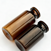 Flacon de lotion corporelle de luxe en plastique PET, flacon cosmétique à épaule plate, 10ml 15ml 20ml, emballage de flacon de lotion en plastique