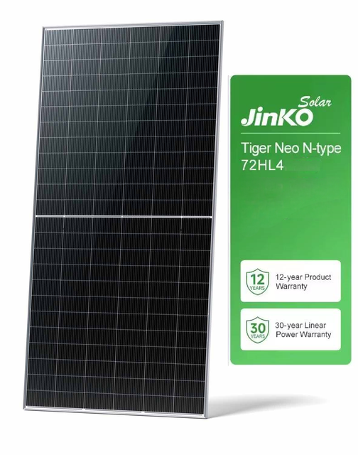In Stock Jinko N Type Topcon Pv Module 575w-600w Tiger Neo N-type All Full Black Solar Panels jinko
