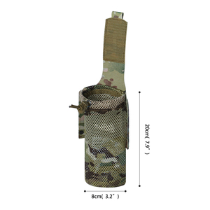 Tactical Mesh Water Bottle Pouch Outdoor Foldable Golf Ball Bag MOLLE Attachment Backpack Accessory - Product Image 2