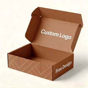 Boîtes d'expédition personnalisées avec logo, boîtes cadeaux en carton ondulé, boîtes pliantes en papier, boîte d'expédition personnalisée avec impression <span class=keywords><strong>de</strong></span> logo - Product Image 1