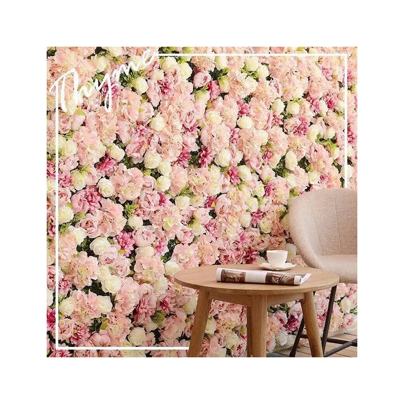 Hot Sale Wholesale Wedding Decoration Backdrop Silk Artificial Flower Wall