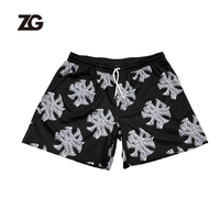Short en maille de haute qualité Short de basket-ball personnalisé avec impression par sublimation et broderie de logo pour hommes